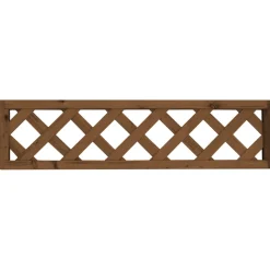Tammiston puu Aitaelementti Lehto A08R 1200x300 mm vinoristikko ruskea Outlet