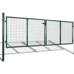 Aitaportti teräs 306x150cm vihreä - FinePRICE Best