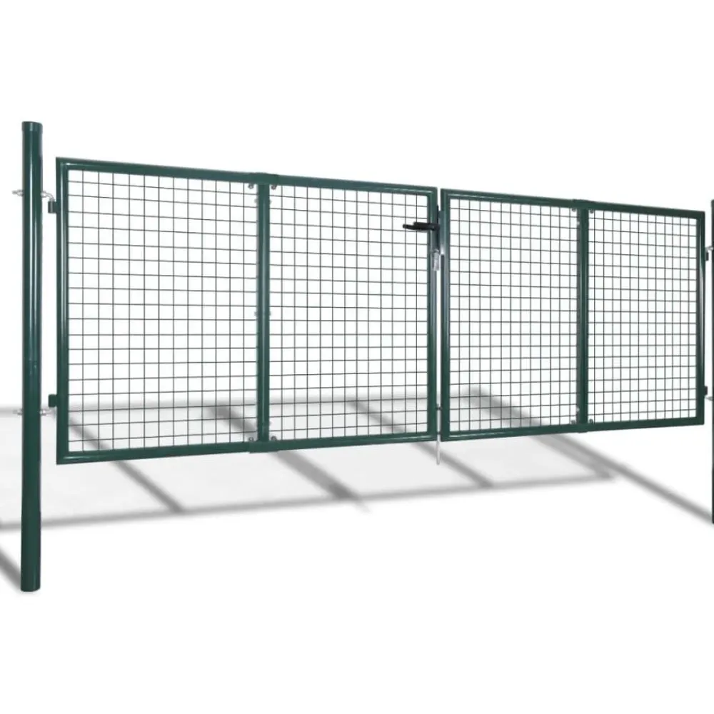 Aitaportti teräs 306x150cm vihreä - FinePRICE Best