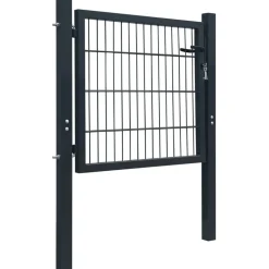 FinePRICE Aitaportti yksiovinen antrasiitin harmaa 106x130cm Clearance