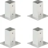Aitatolpan jalat 4kpl galvanoitu 71mm - FinePRICE