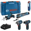 Akkukonesarja Bosch Professional 5 osaa 12V 3x2,0 Ah X+ L-Boxx - Bosch Power Tools