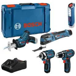 Akkukonesarja Bosch Professional 5 osaa 12V 3x2,0 Ah X+ L-Boxx - Bosch Power Tools