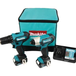 Makita Akkukonesarja DF333D+TD110D 12V 2x2,0 Ah akuilla Hot