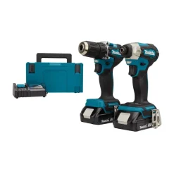 Akkukonesarja DLX2423AJ (DDF487+DTD157) 18V 2x2,0 Ah akuilla + Makpac - Makita Sale