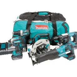 Makita Akkukonesarja DLX5032T 18V 5 konetta 3x5.0Ah akuilla Outlet