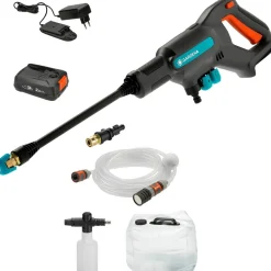 Akkupainepesuri AquaClean 18 V RTU 24 bar itseimevä 2,5 Ah akulla - Gardena Online