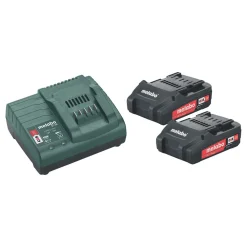 Metabo Akkupaketti 18V 2x2.0 Ah laturilla SC 30