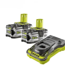 Akkupaketti RC18150-250 18V 2x5,0 Ah akuilla + laturi - Ryobi Outlet
