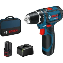 Akkuporakone Bosch Professional GSR 12V-15 12V 2x2,0 Ah akuilla + Bag - Bosch Power Tools