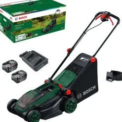 Akkuruohonleikkuri Bosch Rotak 18V2-38 2x18V 2x4,0 Ah akuilla - Bosch Power Tools Hot