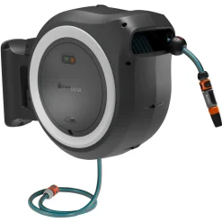 Gardena Akkutoiminen seinäletkukela PowerRoll XXL 40m valkoinen 18V 2,5 Ah akulla Discount