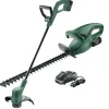 Bosch Power Tools Akkutrimmeri + pensasleikkuri Bosch EasyHedgeCut 18-45 + EasyGrassCut 18-26 2,0 Ah akulla