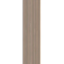 Fibrotech Akustiikkalevy Premium, 22x605x2440mm, saarni puuviilu New