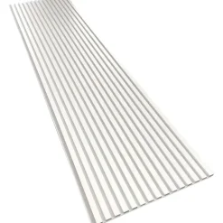 Akustiikkalevy rimapaneeli, 21x605x2400mm, kokonaan valkoinen - Aarni Discount