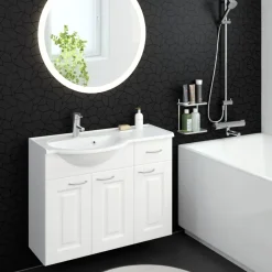 Allaskaappi altaalla Marilyn 900, 900x330/460, valkoinen, eri vaihtoehtoja - Otsoson New