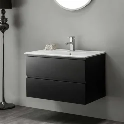 Bathlife Allaskaappi pesualtaalla Eufori, 600-, musta Discount