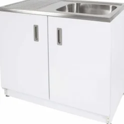 Vilan Stainless Allaskaappi VTB 10, 900x1000x600mm, valkoinen/rst Hot