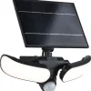 Aurinkokennoseinävalaisin Sonlig 286x137mm USB-ladattava hämäräohjattu liiketunnistin IR IP65 3000K 2x9W 2x1100lm antrasiitti - Paulmann Outlet