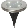 Aurinkokennovalaisin Lawnlight, hopea, 3kpl - Star Trading