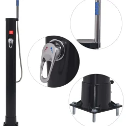 FinePRICE Aurinkosuihku 8 l pvc teräs Discount