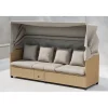Aurinkotuoli katoksella Nopy, beige/polyrottinki - Venture Home