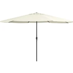 Aurinkovarjo metallirunko 400 cm hiekanvalkoinen - FinePRICE Clearance