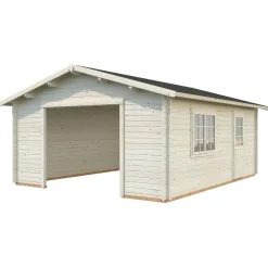 Autotalli Roger, ilman ovea, 23,9m² FR44-4757 - Palmako Hot