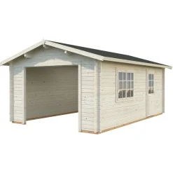 Palmako Autotalli Roger, ilman ovea, 19m² FR44-3857-8 Online