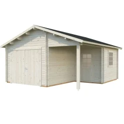 Autotalli Roger puuovella 21,9+5,2 m² - Palmako
