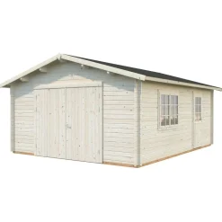 Autotalli Roger, puuovella, 23,9m² FR44-4757-3 - Palmako New