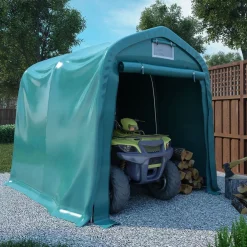 FinePRICE Autotalliteltta pvc 1,6x2,4 m vihreä