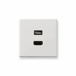 Ensto AV-rasia Intro - MALS1163 HDMI/USB valkoinen New