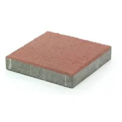 Betonilaatta 298x298x50 mm sileä punainen - Rudus Hot