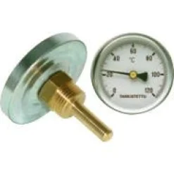 Bimetallilämpömittari R 1/2 halk. 100 L 100 120ºC - EasyPipe New