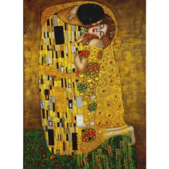 Canvas-taulu Gustav Klimt - The Kiss, 70x100cm, monivärinen - Linento Best