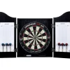 Darts-setti , taulu, kaappi ja tikat, musta - Longfield Online