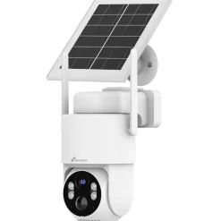 Celotron Dome-valvontakamera Nivian Tuya Smart, akulla ja aurinkokennolla, 4G (LTE) modeemilla + 3 vuoden ilmaisella, rajoittamattomalla internet yhteydellä