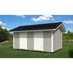 Elementtivarasto E11 5040x3180 mm 16.03 m² puuvalmis - Timburg Outlet