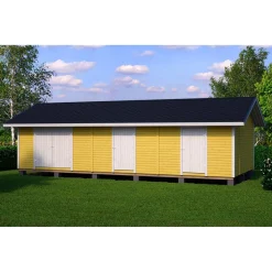 Timburg Elementtivarasto E21 10040x4240 mm 42.57 m² puuvalmis Hot