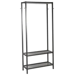 Eteisen hylly Straight  85x32x180cm, musta - Home4you Sale