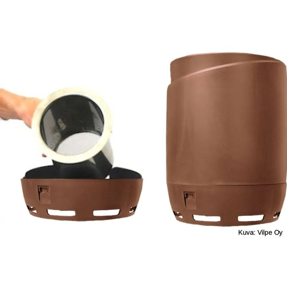 Hajusuodatin 1335 Ø110 mm tiilenpunainen - HajuveX Discount