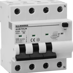 Henkilösuojakytkin , 16A, 4N, 30MA - Malmbergs New