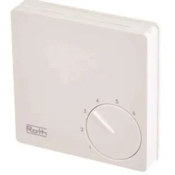 Huonetermostaatti Basicline säätöpyörällä 230V - Roth New