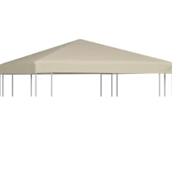 FinePRICE Huvimajan katto 310 g/m² 3x3 m beige Clearance