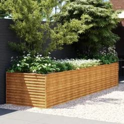 Istutuslaatikko 386x100x69 cm corten-teräs - FinePRICE Sale