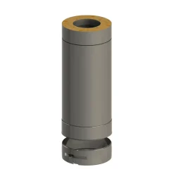 Jeremias 250 mm hormin jatko-osa Ø150 mm piippuun, musta Best