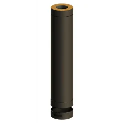 Saunan Piippu ECO, 1000 mm jatko-osa Ø115 mm, musta - Jeremias Discount