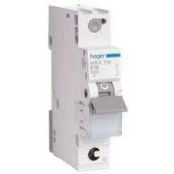 Hager Johdonsuojakatkaisija 1-napainen B MBS110 10A JL New