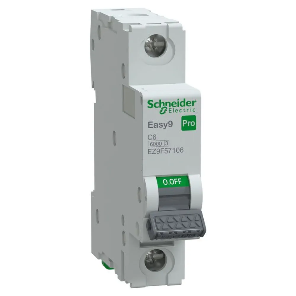 Schneider Electric Johdonsuojakatkaisija Easy9 MCB 1C6 6 kA Clearance